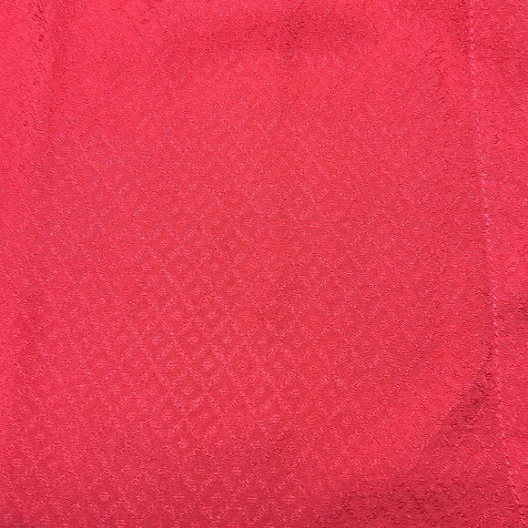 Urban Outfitters Silence + Noise Button Down Long Sleeve Tie Top Red Size Medium - Picture 5 of 11